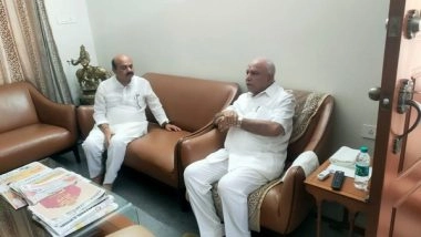 India News | Karnataka: Ex-CM Bommai Meets Yediyurappa Amid Talks in BJP to Decide LoP