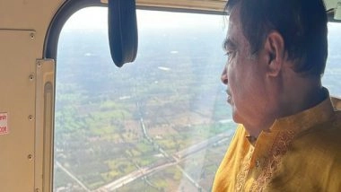 India News | Nitin Gadkari Inspects Vadodara-Mumbai Section of Delhi-Vadodara-Mumbai Expressway