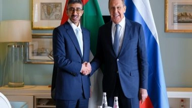 World News | UAE's Abdullah Bin Zayed Meets Russian Foreign Minister on Sidelines of 'friends of Brics' Meeting