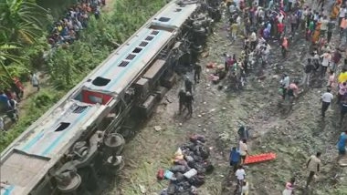 India News | Odisha Train Mishap Captured in Pictures- Mangled Coaches, Attempts to Rescue Trapped Passengers
