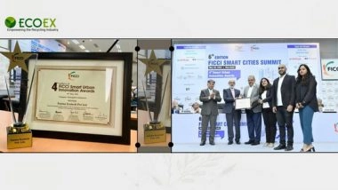 Business News | EcoEx Bags the Winner Award in the 'Disruptive Solutions' Category at the 4th Edition of the FIICI Smart Urban Innovation Awards 2023