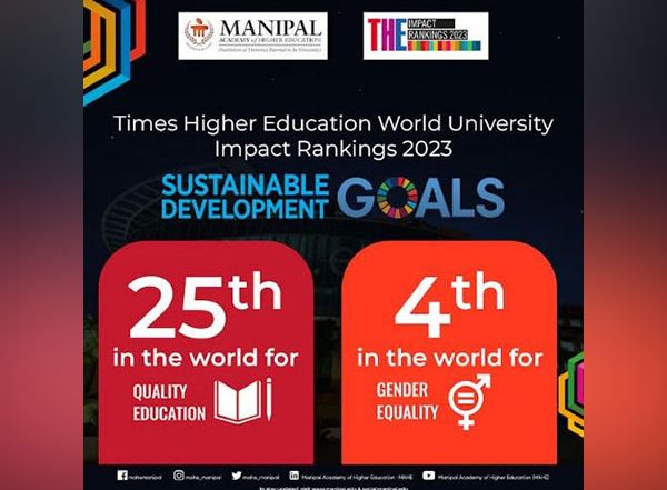 Business News | Times Higher Education (THE) Ranks MAHE 25th Globally for Quality Education and 4th for Gender Equality in 2023 Impact Ranking