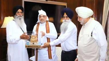 India News | SGPC Delegation Meets Union Home Minister Amit Shah in New Delhi