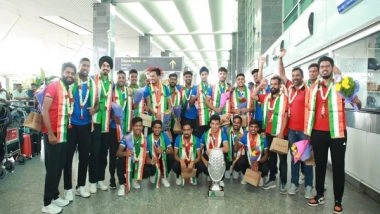 Sports News | Indian Junior Men's Hockey Team Given Warm Welcome After Tournment Victory