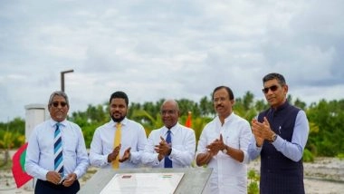 World News |  MoS Muraleedharan Inaugurates Eco-tourism Zone in Maldives' Addu City