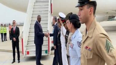 World News | US Defence Secy Lloyd Austin Arrives in Delhi to Strengthen Defence Partnership with India