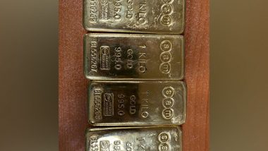 India News | DRI Seizes 10 Kg Smuggled Gold Worth Rs 6.2 Crores at Mumbai Airport, Arrests Two Persons