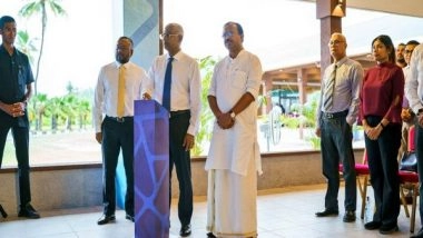 World News | MOS Muraleedharan Attends Ground-breaking Ceremony for Gan International Airport