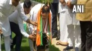 India News | World Environment Day: JP Nadda Plants Saplings at BJP Headquarters