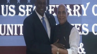 World News | Rajnath Singh Holds Bilateral Talks with US Defence Secretary Lloyd Austin