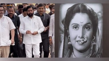 Entertainment News | Maharashtra CM Eknath Shinde Pays Last Respect to Veteran Actor Sulochana Latkar