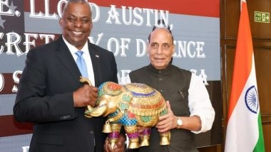 World News | Rajnath Singh, US Defence Secy Lloyd Austin Hold Talks, Discuss Enhancing Defence Ties