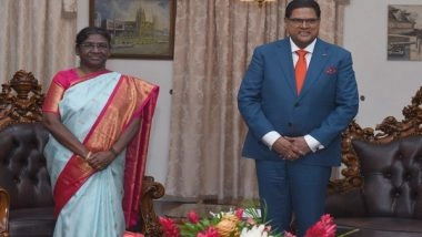 World News | President Murmu, Counterpart Santokhi Meet with Official Delegation in Suriname