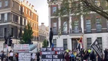 World News | Protests Held Outside Chinese Embassy in London to Commemorate Tiananmen Square Massacre