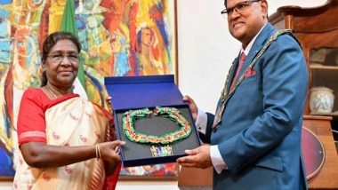 World News | Suriname Confers Highest Civilian Award to President Droupadi Murmu