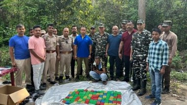 India News | Assam: Karbi Anglong Police Seizes 1.1 Kg Heroin at Nambor Forest Bridge, Arrests One Person