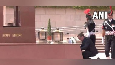 World News | Delhi: German Defence Minister Boris Pistorius Lays Wreath at National War Memorial