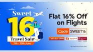 Business News | Ixigo Celebrates 16 Years with 'Sweet 16 Travel Sale' Going Live on June 7th