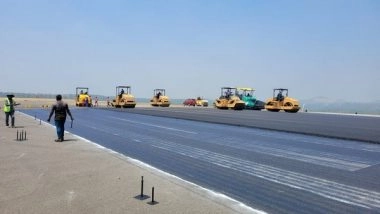 India News | AAI's Calicut International Airport Completes Runway Re-carpeting Work in Record Time