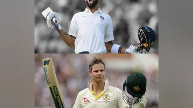 Sports News | A Statistical Comparison Between Virat Kohli and Steve Smith Ahead of India's WTC Final Against Australia
