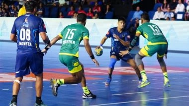 Sports News | Premier Handball League: Telugu Talons Grab Their Second Consecutive Win After Defeating Golden Eagles Uttar Pradesh
