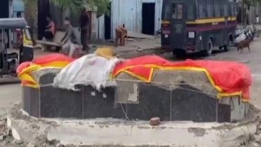 India News | Maharashtra: Illegal Monument of Tipu Sultan Removed from Dhule, Days After Clashes in Kolhapur