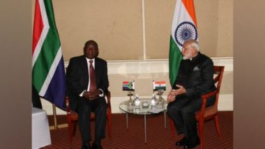 World News | PM Modi Discusses Cooperation in BRICS with South African President Ramaphosa During Telephone Conversation