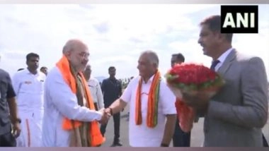 India News | Tamil Nadu: Amit Shah Arrives in Vellore, to Hold Public Meeting
