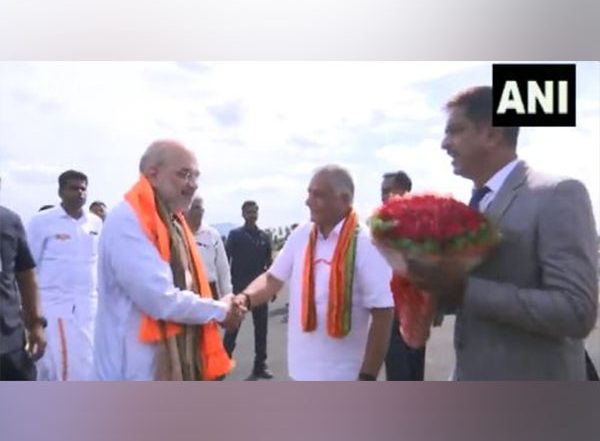 India News | Tamil Nadu: Amit Shah Arrives in Vellore, to Hold Public Meeting