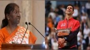 Sports News | President Droupadi Murmu Congratulates Novak Djokovic on Winning 23rd Grand Slam Title