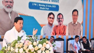 India News | Assam: Union Minister Sonowal Participates in Stakeholders' Meeting to Unlock EXIM Trade Potential of Dhubri Port