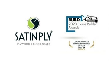 Business News | Satin Ply Receives Build's Home Builder Award for Leading Plywood Product Provider of the Year in India