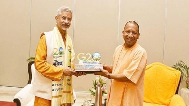 World News | EAM Jaishankar Extends Gratitude to Yogi Adityanath for Excellent Arrangements in Varanasi for G20 Meeting