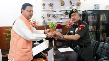India News | Uttarakhand: Lt Gen NS Raja Subramani Meets CM Pushkar Singh Dhami