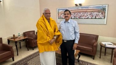 India News | Former Union Minister YS Chowdary Meets BL Santosh as BJP Discusses Political Options in Andhra Pradesh