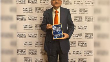 RBI Governor Shaktikanta Das Receives 'Governor of the Year' Award at London's Central Banking Awards 2023 (See Pics)