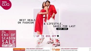 Business News | Tata CLiQ Saves the Best Offers for Last with the End of Season Sale Discounts