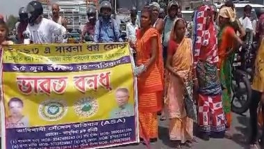 India News | WB: Tribal People Protest in Asansol Against Kurmi Community's Demand for ST Status
