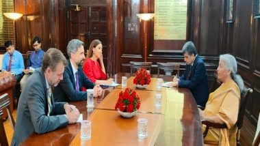 Business News | Sitharaman Meets IFAD President Alvaro Lario, Discusses Issues of Mutual Interests