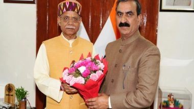 India News | Himachal CM Sukhu Calls on Governor Shiv Pratap Shukla