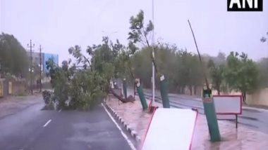 India News | Gujarat CM Holds Meeting to Take Stock of Situation After Cyclone Biparjoy's Landfall