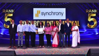 Business News | Synchrony Named Top 5 Best Companies to Work For in India
