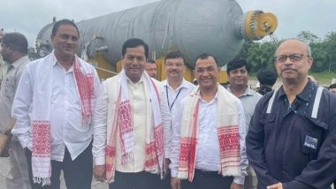India News | Sarbananda Sonowal Receives First Over Dimensional Cargo for Numaligarh Refinery