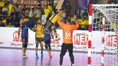 Sports News | Premier Handball League: Golden Eagles Uttar Pradesh Record Their First Victory, Edging out Garvit Gujarat in an Entertaining Encounter