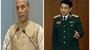 World News | Defence Minister Rajnath Singh to Hold Bilateral Meeting with Vietnamese Counterpart General Phan Van Giang