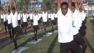 India News | J-K: Sashastra Seema Bal (SSB) Organises Yoga Programme in Srinagar in Run-up to 9th International Yoga Day