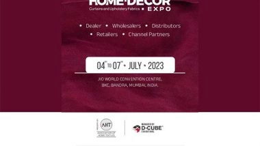 Business News | Unveiling the Grandeur: India's Largest Home-Decor Expo Showcasing Curtains and Upholstery Fabrics