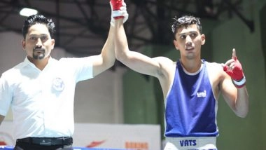 Sports News | Vishesh Stuns Asian Junior Champion Krrish Pal to Enter Semis in Youth Men's National Boxing Championships