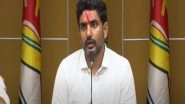 India News | Andhra Pradesh Has Turned into Crime Capital of India, Says TDP Leader Nara Lokesh