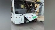 India News | 10 Injured as Bus Collides with Pole at Bengaluru Airport